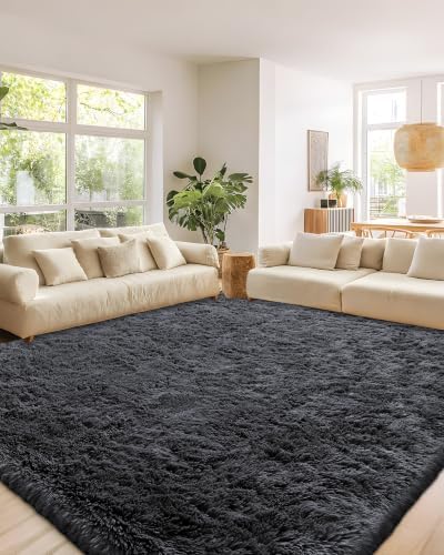 Smiry Area Rugs for Living Room Bedroom 5x7 ft, Fluffy Washable Carpet