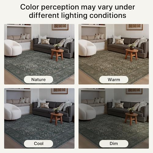 Bavni 2'6" x 10' Kitchen Runner Rug, Washable Non Slip, Charcoal Taupe