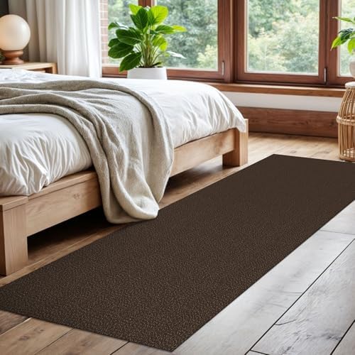 EARTHALL Washable Runner Rug, Non Slip Kitchen Rug, 2x7 Ft, Brown/Coffee