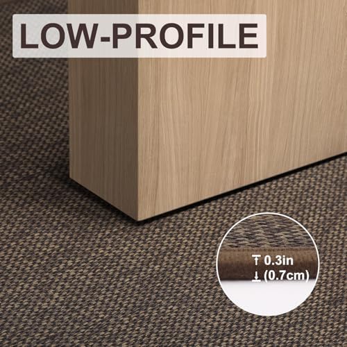 LEKEEPGO Door Mat 24"x36", Non Slip Washable Indoor Door Mat, Brown