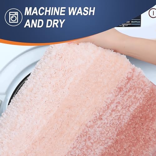 OLANLY Bathroom Runner Rug 44x24, Extra Soft Absorbent Microfiber Bath Rugs