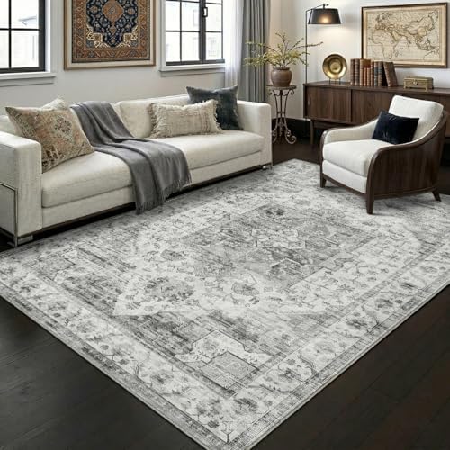 10x14 Area Rugs Washable Large Vintage Rug for Living Room Bedroom