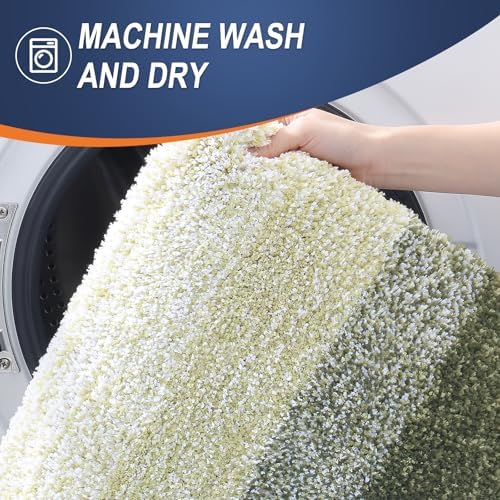 OLANLY Bathroom Runner Rug 45x27, Extra Soft Absorbent Microfiber Bath Rugs