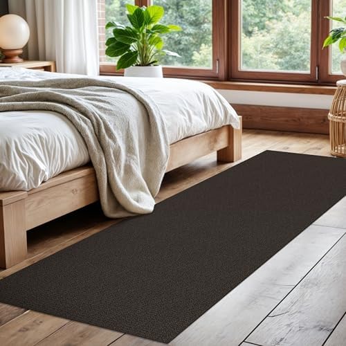 EARTHALL Washable Runner Rug, Non Slip Kitchen Rug, 2x7 Ft, Taupe/Coffee