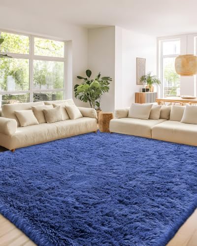 Smiry Area Rugs for Living Room Bedroom 5x7 ft, Fluffy Washable Carpet