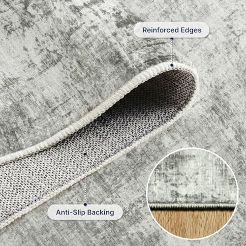 5x7 Area Rugs Washable Living Room Rug Non Slip Soft Carpets
