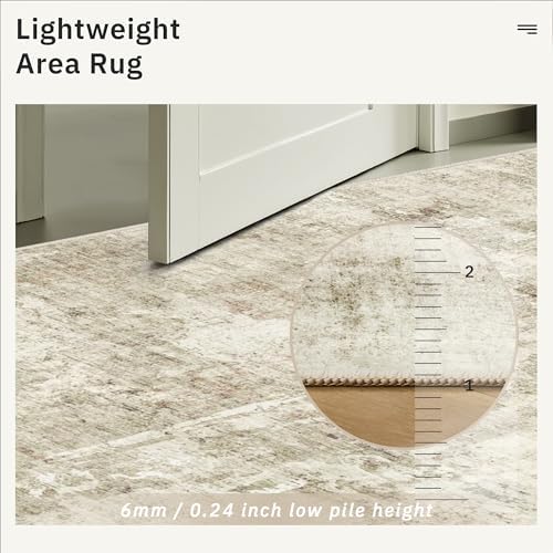 Soalmost Abstract Runner Rug 2x8 Hallway Kitchen Runners Beige/Gray
