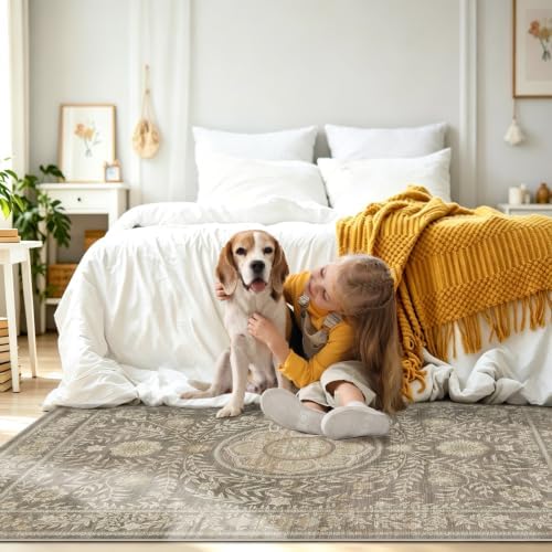 Washable Rugs 8x10 Area Rugs for Living Room,Bedroom,Dining Room Carpets