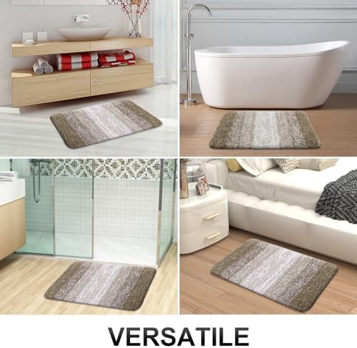 OLANLY Bathroom Runner Rug 54x24, Extra Soft Absorbent Microfiber Bath Rugs