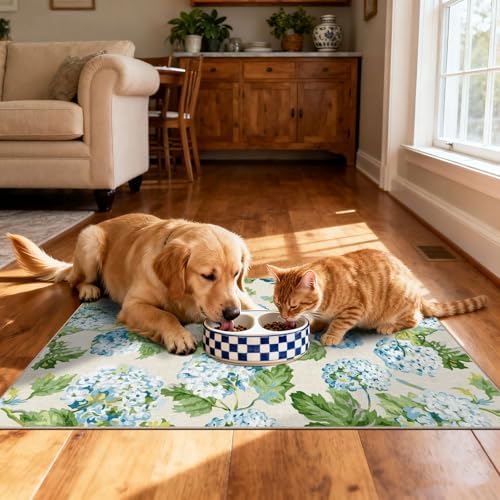 Floral Outdoor Rug - 28"x43" Front Door Mat Indoor Outside Entrance
