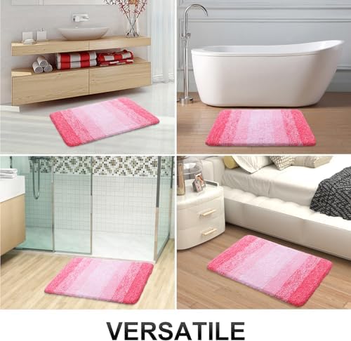 OLANLY Bathroom Runner Rug 47x20, Extra Soft Absorbent Microfiber Bath Rugs