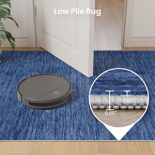 Valenrug 7x9 Area Rug Non Slip, Washable Area Rugs for Living Room, Navy