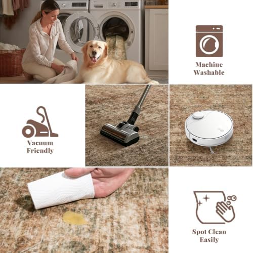 Machine Washable Rugs for Living Room: 10x14 Area Rugs for Bedroom