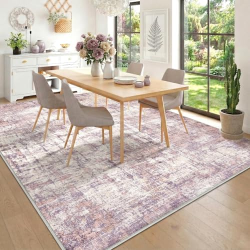9x12 Area Rugs Washable Modern Abstract Living Room Bedroom Rug