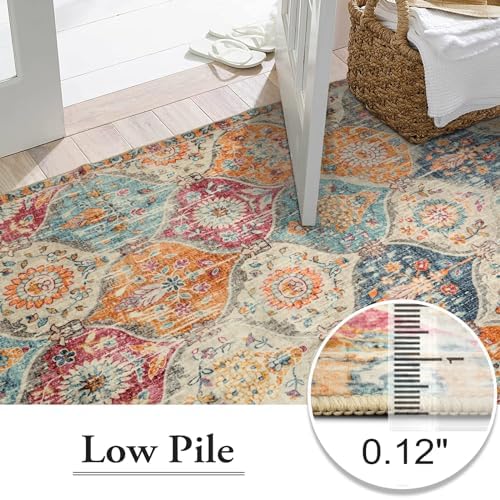 Lahome Moroccan 6x9 Rugs for Living Room, Washable 6x9 Area Rug for Bedroom