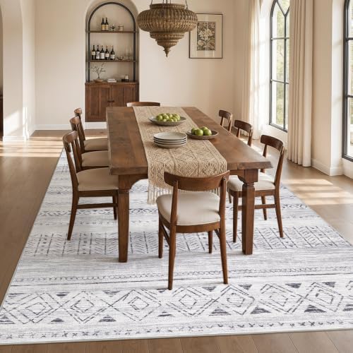 cotiled Boho 12x15 Area Rug for Living Room: Large Moroccan Washable Rug