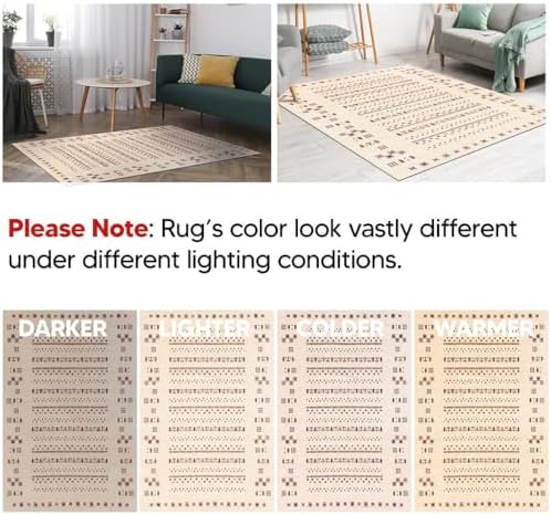 Keen Home Design Vintage Washable Runner Rug, Non-Slip Low Pile, 2x12
