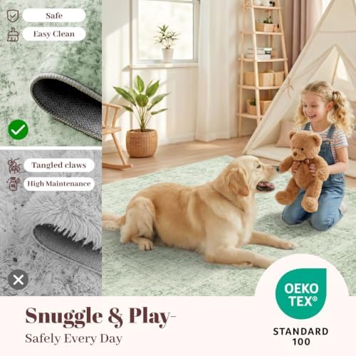 Homemate Washable Rug 2x6 Area Rugs - Vintage Rugs for Living Room