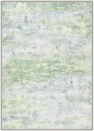 BEIMO 8x10 Area Rugs for Bedroom, Light Green Washable Abstract Rug