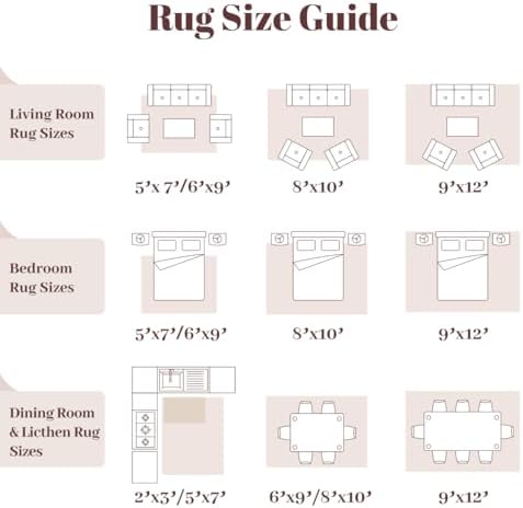Homemate Washable Rug 10x14 Area Rugs - Vintage Rugs for Living Room