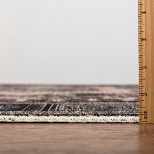 Keen Home Design Vintage Washable Runner Rug, Non-Slip Low Pile, 2x12