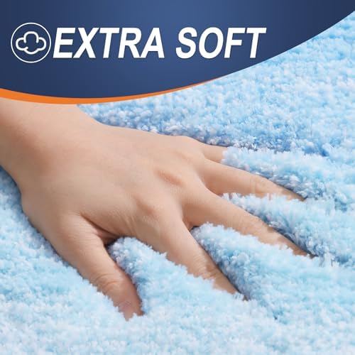 OLANLY Bathroom Rugs Mat 36x24, Extra Soft Absorbent Microfiber Bath Rugs