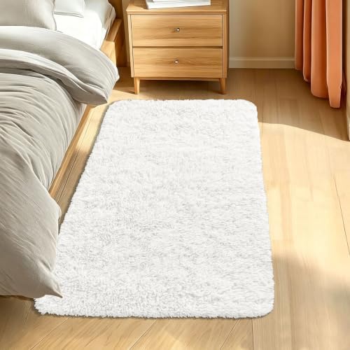 Smiry Area Rugs for Living Room Bedroom 2x5 ft, Fluffy Washable Carpet