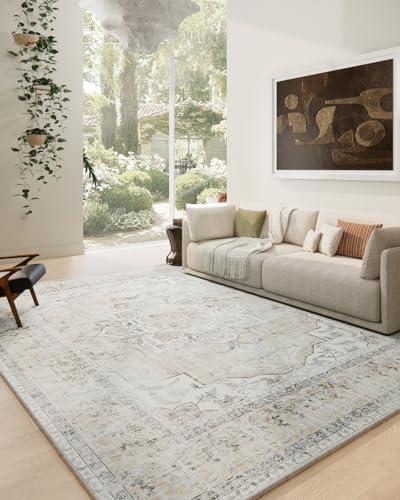Washable Living Room Area Rug: 6x9 Bedroom Rugs Non Slip Soft Boho Carpet