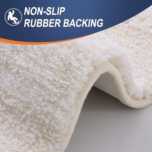 OLANLY Bathroom Runner Rug 47x20, Extra Soft Absorbent Microfiber Bath Rugs