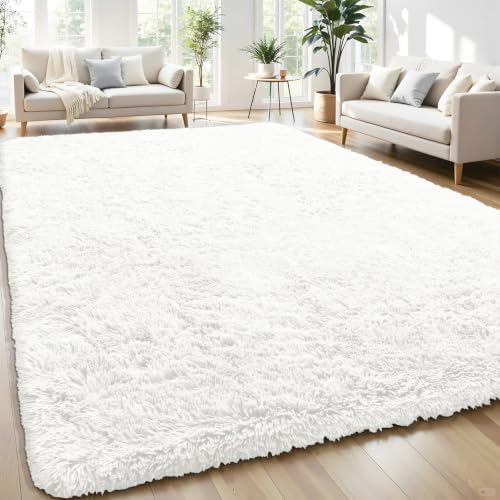 Smiry Area Rugs for Living Room Bedroom 5x7 ft, Fluffy Washable Carpet