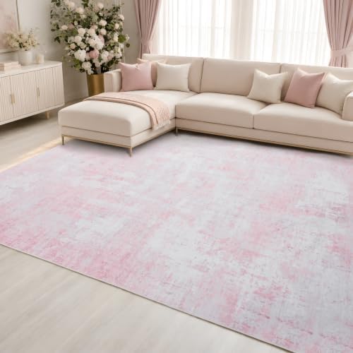 10x14 Area Rugs Washable Modern Abstract Living Room Bedroom Rug