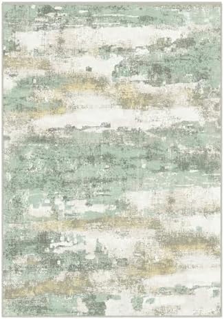 BEIMO 10x14 Green Abstract Area Rug, Washable Non-Slip for Bedroom