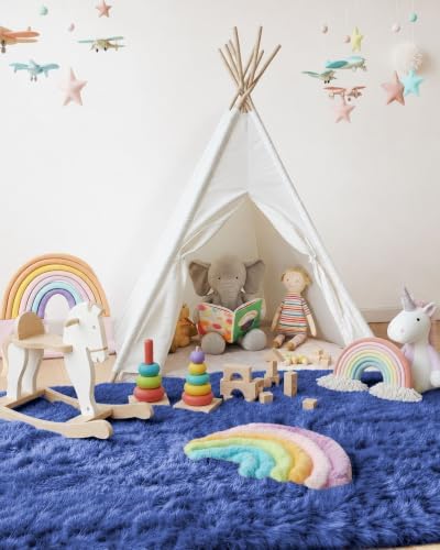 Smiry Area Rugs for Living Room Bedroom 5x7 ft, Fluffy Washable Carpet