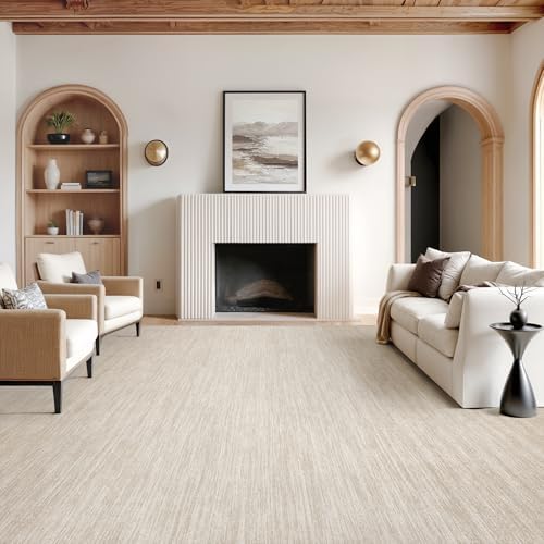Valenrug 6x9 Area Rugs Non Slip, Large Washable Rugs for Living Room, Brown