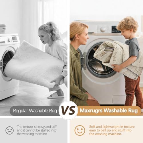 Washable Rugs 8x10 Area Rugs for Living Room,Bedroom,Dining Room Carpets