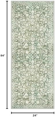Washable Vintage 2x7 Runner Rug Non Slip Runners for Hallway
