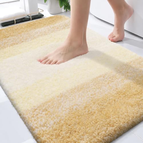 OLANLY Bathroom Rugs Mat 30x20, Extra Soft Absorbent Microfiber Bath Rugs