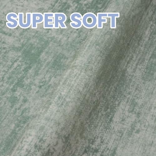 IOHOUZE Abstract Area Rug 3x4 Ft Washable Rugs for Entryway Indoor, Non Slip Kitchen Rug Printed Faux Wool Throw Rugs, Indoor Door Mat for Door Entrance Foyer Living Room, Sage Green