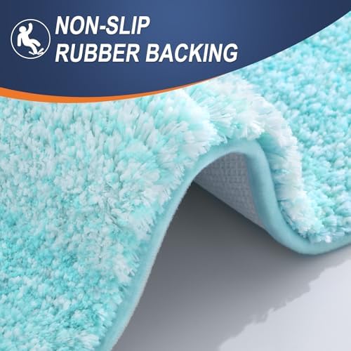 OLANLY Bathroom Rugs Mat 36x24, Extra Soft Absorbent Microfiber Bath Rugs