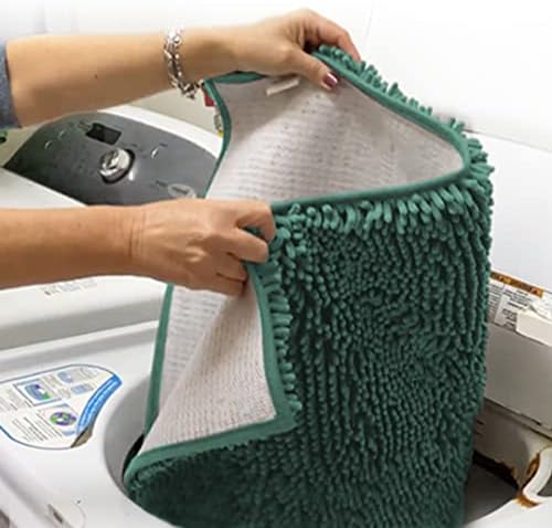 Muddy Mat® | Super Water Absorbent Door Mat Indoor, Microfiber Quick Dry Chenille Entryway Rug,Slip Resistant Front Door Mat,Indoor Mats for Entryway,Machine Washable Pet Rug, Seafoam Green 30"x19"