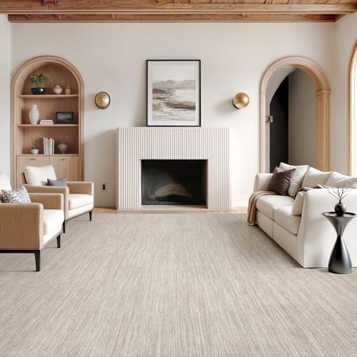 Valenrug 8x10 Area Rugs for Living Room, Large Washable Rug Non Slip, Beige