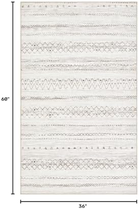 cotiled Washable 3x5 Entryway Rugs: Boho Moroccan Soft Small Rug