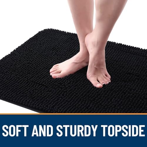 OLANLY Dog Door Mat for Muddy Paws 45x27, Super Absorbent Chenille Mud Mat