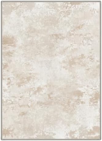 BEIMO Area Rugs 9x12 for Living Room, Beige White Washable Abstract Rug