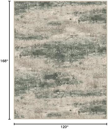 BEIMO Area Rugs 10x14 for Living Room, Green Taupe Washable Abstract Rug