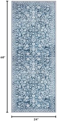 Vintage 2x5 Rug Washable Hallway Runner Non Slip Kitchen Runner