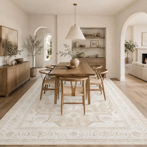 6x9 Area Rug for Living Room Vintage Washable Non Slip Rugs
