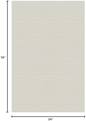 EARTHALL Washable Entryway Rug, Non Slip Doormat, 2x3 Ft, Cream/Grayish