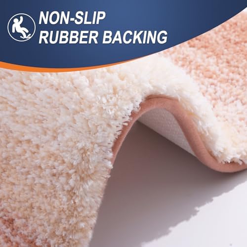 OLANLY Bathroom Runner Rug 44x20, Extra Soft Absorbent Microfiber Bath Rugs