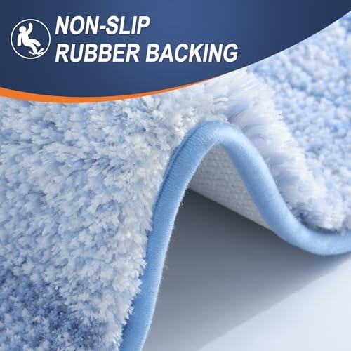OLANLY Bathroom Runner Rug 59x24, Extra Soft Absorbent Microfiber Bath Rugs